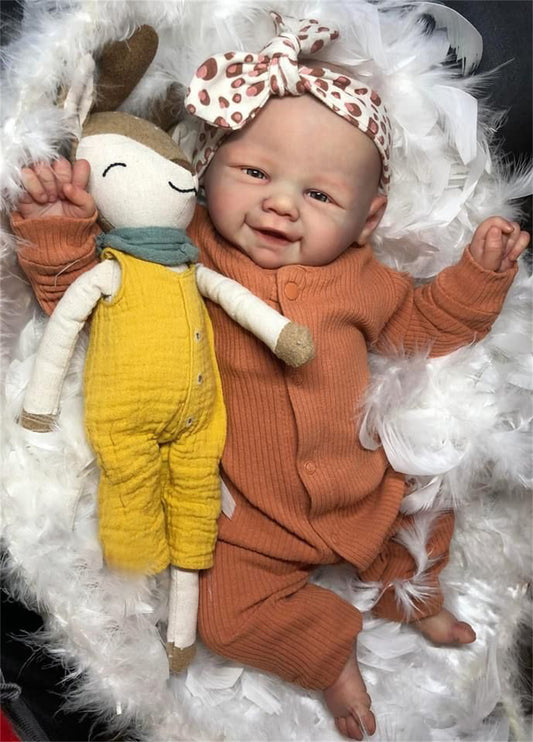 Zero Pam®️20 - Zoll lebensechte Reborn-Babypuppen mit weichem Körper, 50 cm, realistische Mädchen-/Jungenpuppe, handgefertigte Babypuppen im echten Leben mit echten Adern für Kinder ab 3 Jahren