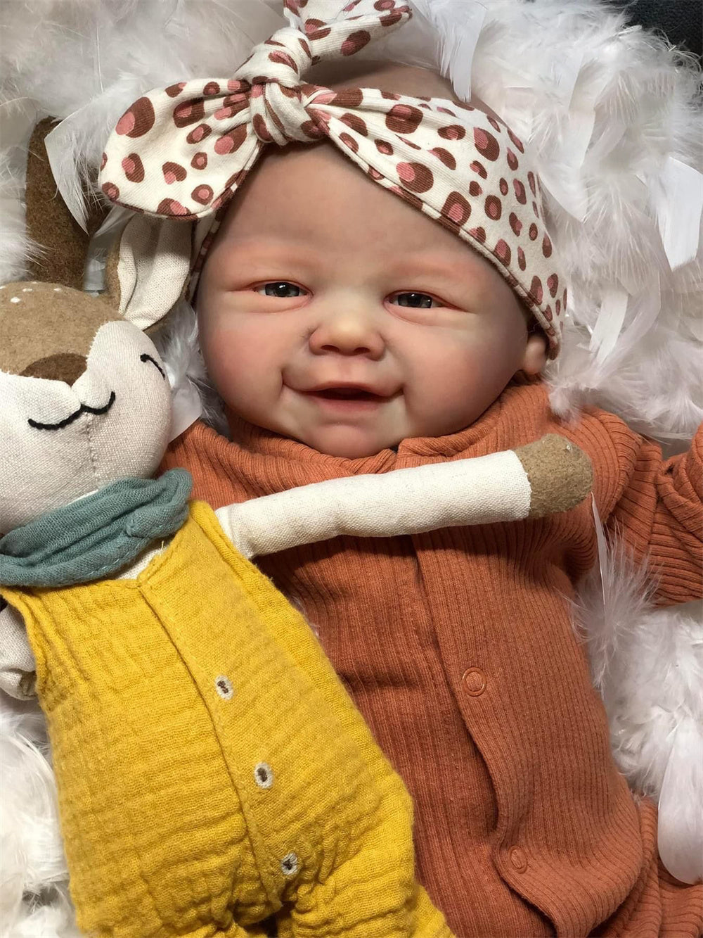 Zero Pam®️20 - Zoll lebensechte Reborn-Babypuppen mit weichem Körper, 50 cm, realistische Mädchen-/Jungenpuppe, handgefertigte Babypuppen im echten Leben mit echten Adern für Kinder ab 3 Jahren