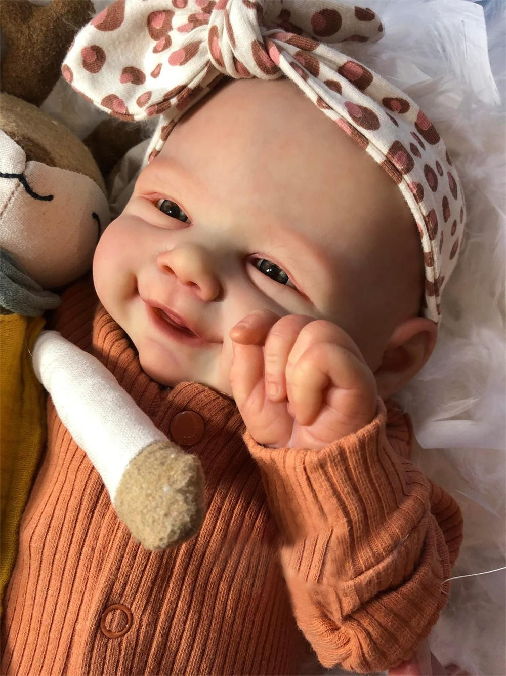 Zero Pam®️20 - Zoll lebensechte Reborn-Babypuppen mit weichem Körper, 50 cm, realistische Mädchen-/Jungenpuppe, handgefertigte Babypuppen im echten Leben mit echten Adern für Kinder ab 3 Jahren