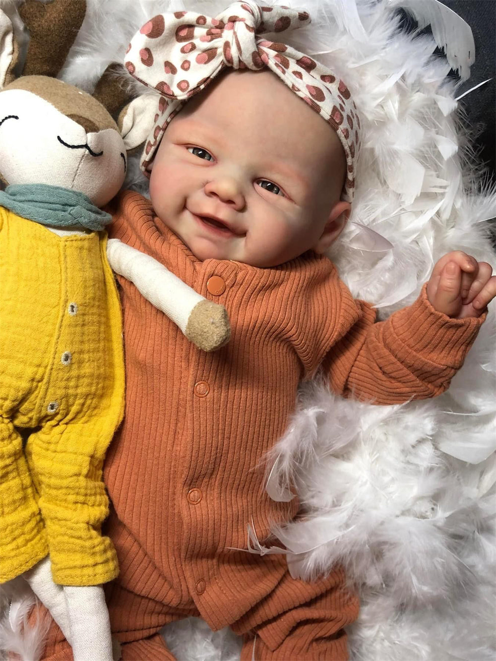 Zero Pam®️20 - Zoll lebensechte Reborn-Babypuppen mit weichem Körper, 50 cm, realistische Mädchen-/Jungenpuppe, handgefertigte Babypuppen im echten Leben mit echten Adern für Kinder ab 3 Jahren