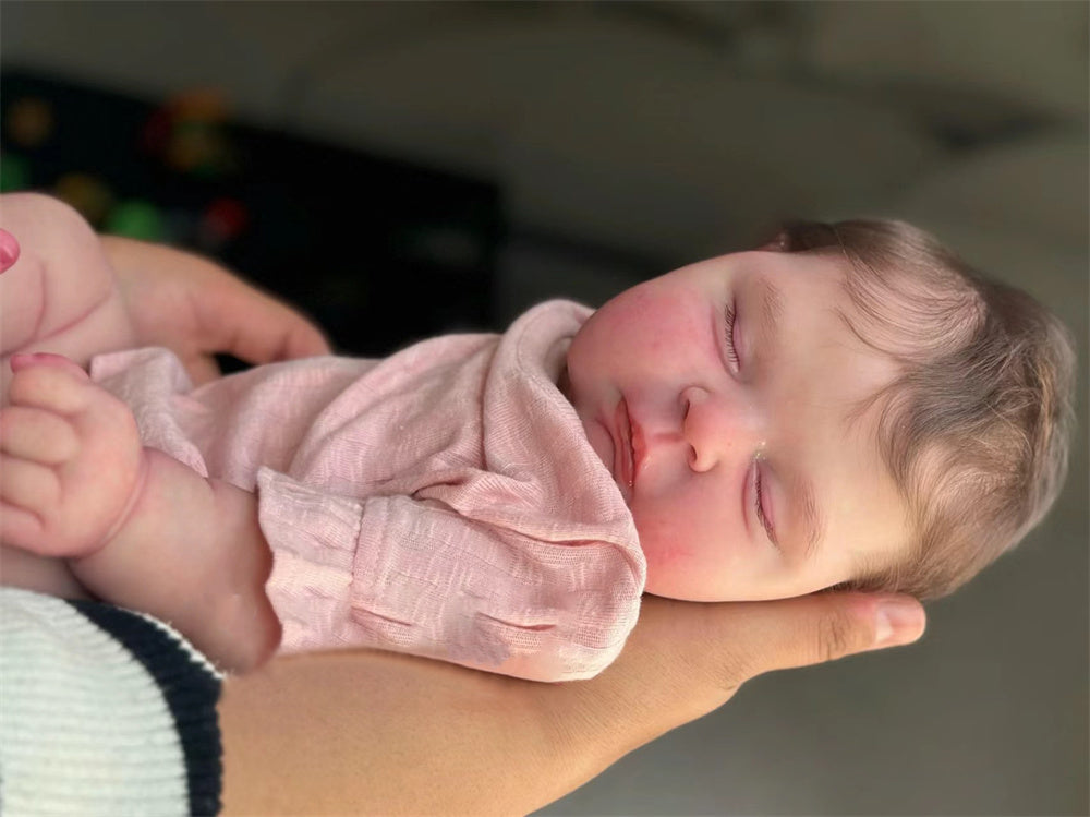 Zero Pam®️ 20 Zoll Reborn-Babypuppen, 3D-Haut, realistische Babypuppe, weicher, kuscheliger Körper, lebensechte Neugeborenenpuppen für Mädchen mit Geschenkset für Kinder ab 3 Jahren