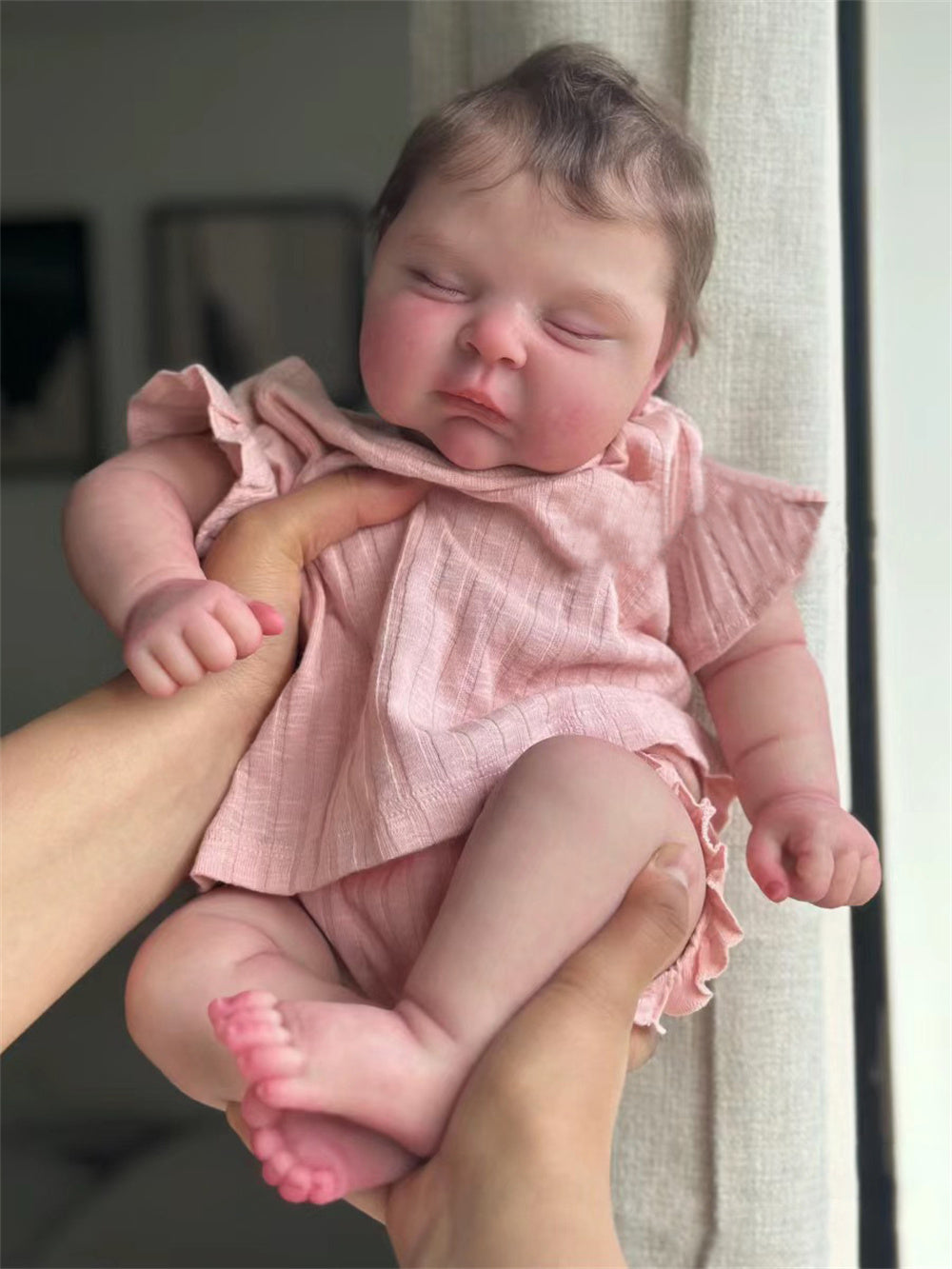 Zero Pam®️ 20 Zoll Reborn-Babypuppen, 3D-Haut, realistische Babypuppe, weicher, kuscheliger Körper, lebensechte Neugeborenenpuppen für Mädchen mit Geschenkset für Kinder ab 3 Jahren