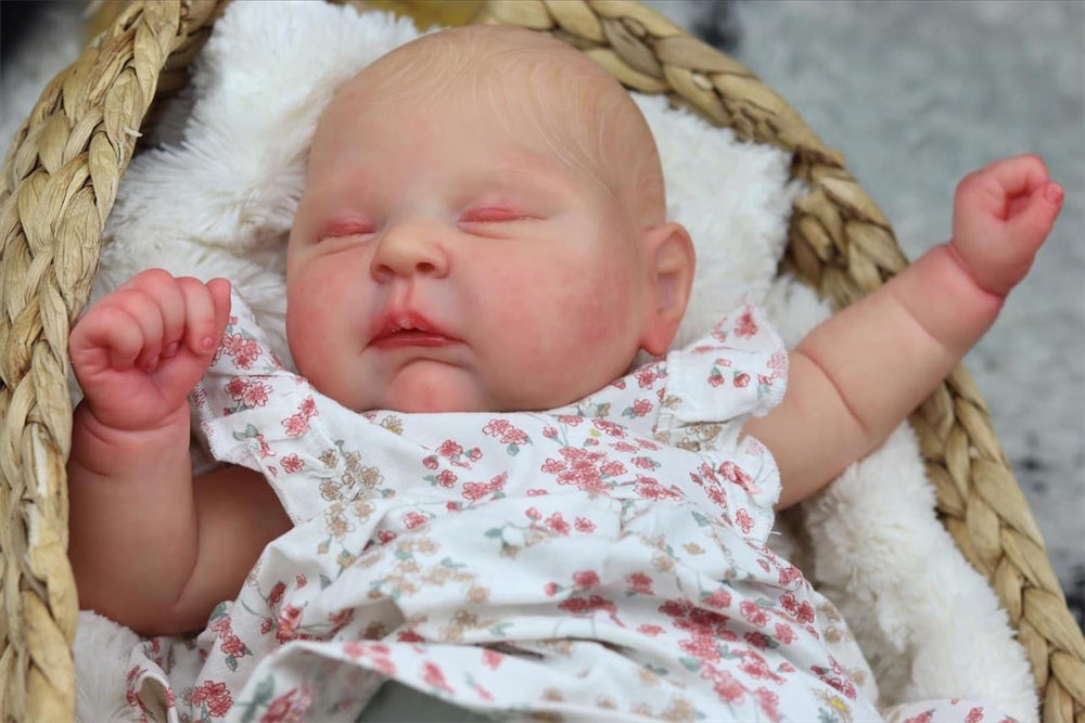 Zero Pam®️ 20 Zoll große, lebensechte Reborn-Babypuppen für Mädchen, realistische Neugeborenen-Babypuppe mit weichem Körper, entzückende, schlafende Babypuppe im echten Leben, Geburtstagsgeschenk für Kinder ab 3 Jahren