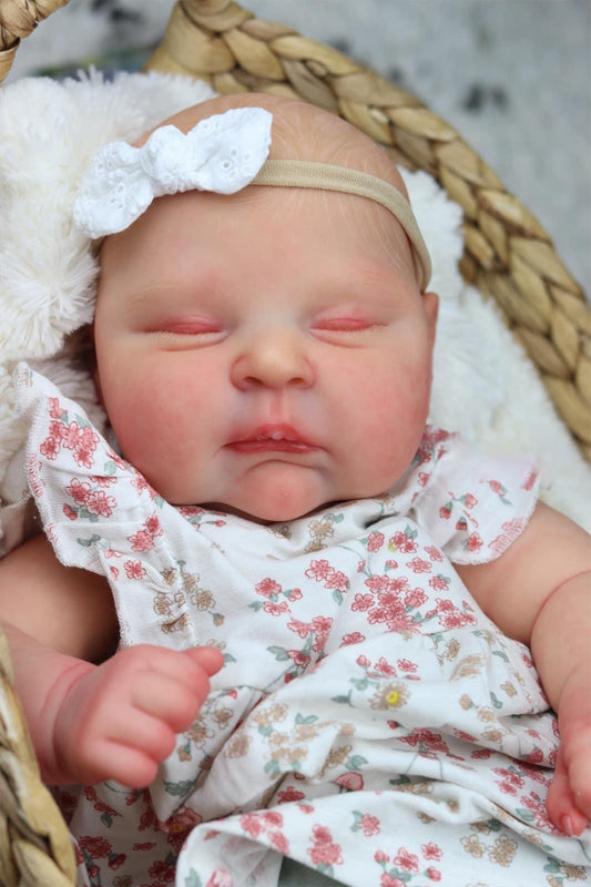 Zero Pam®️ 20 Zoll große, lebensechte Reborn-Babypuppen für Mädchen, realistische Neugeborenen-Babypuppe mit weichem Körper, entzückende, schlafende Babypuppe im echten Leben, Geburtstagsgeschenk für Kinder ab 3 Jahren