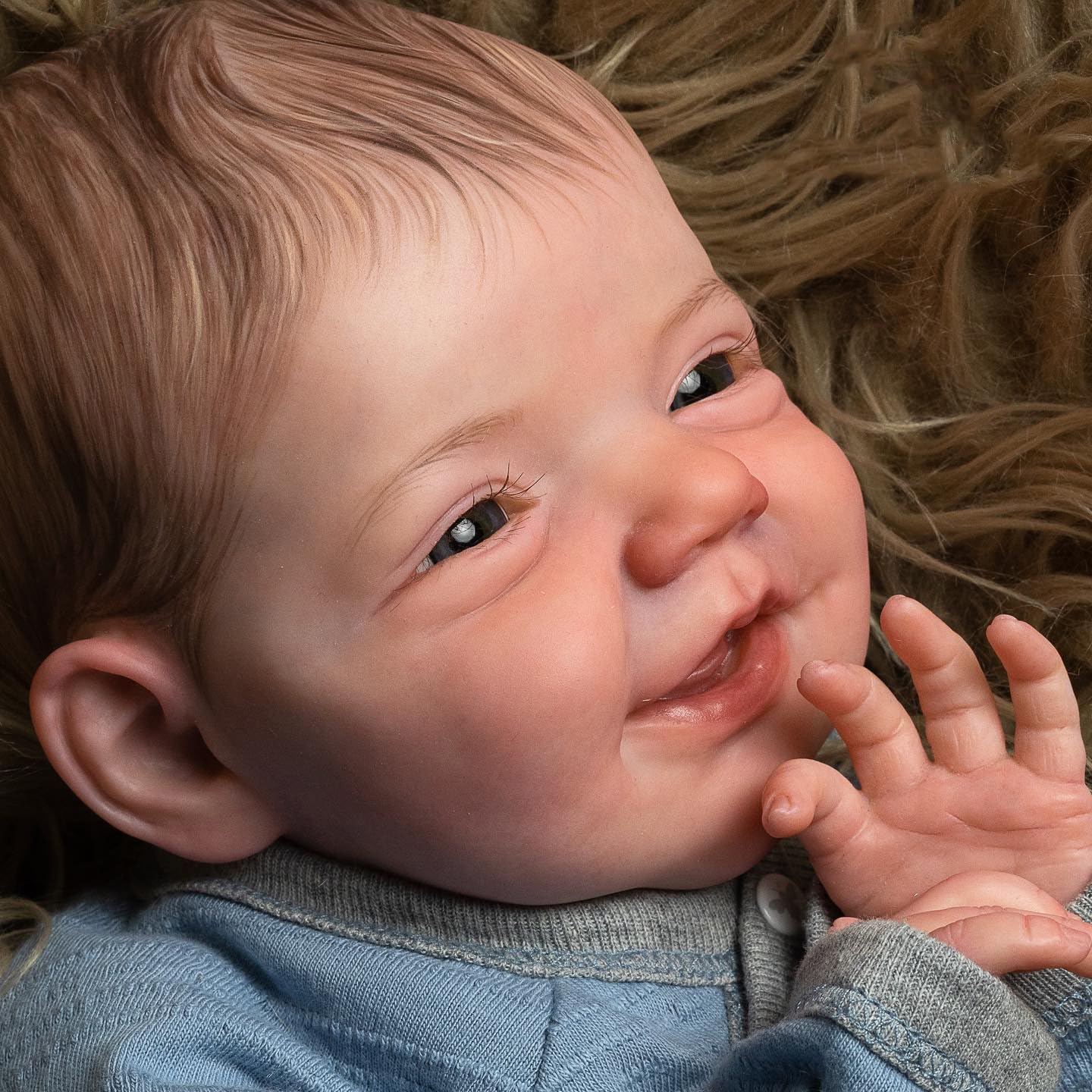 Zero Pam®️Lächelnde Reborn-Babypuppen, 50,8 cm, lebensechte Neugeborenen-Babypuppen für Jungen, weicher Baumwollkörper, bestes Geschenk für Kinder ab 3 Jahren