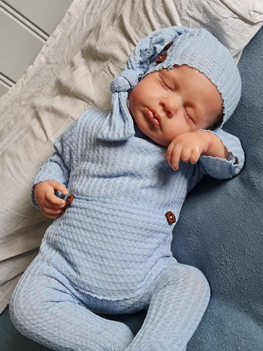 Zero Pam®️ 20 Zoll Reborn Babypuppen für Mädchen mit Ganzkörper aus weichem Silikonvinyl, realistische 3D-Neugeborenenhaut, anatomisch korrekte Frühchenpuppen, waschbares Badespielzeug, Geschenke für Kinder