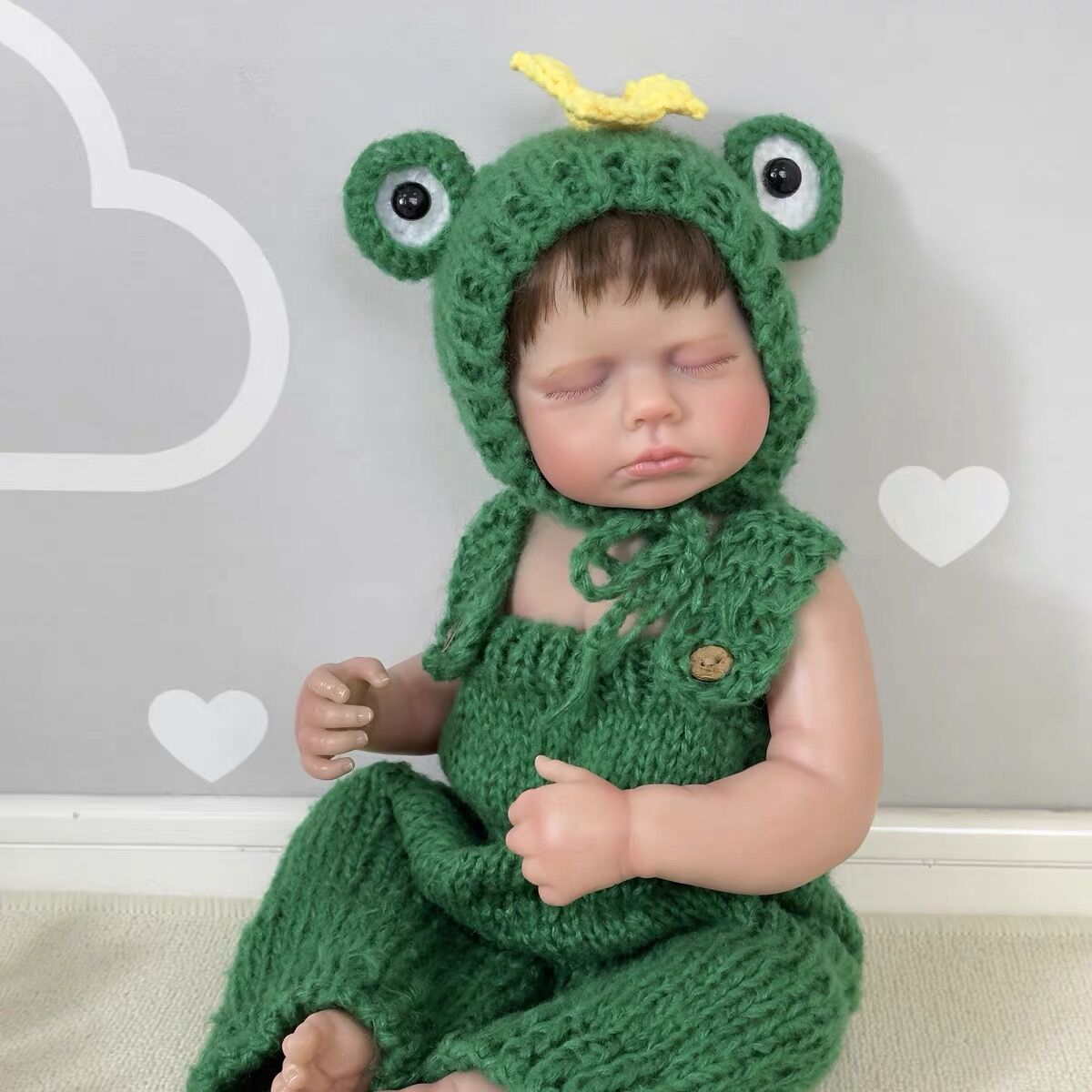 Zero Pam®️Neugeborene Babypuppen, komplett aus Vinyl – 50,8 cm weicher, realistischer Babykörper – Lebensechte schlafende, wiedergeborene Babypuppen, Jungen, beweglich, echte Babypuppen, Set als Geschenk