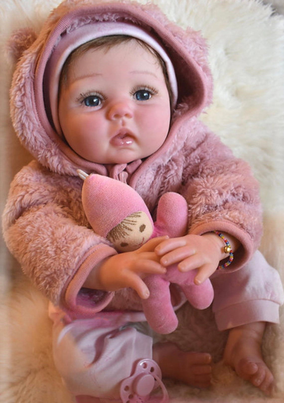 Zero Pam®️lebensechte Reborn-Babypuppen Zero Pam – 55,9 cm, sieht aus wie ein echtes Baby, realistisch – Neugeborenen-Babypuppen, entzückende Babypuppen im echten Leben, Geschenkset für Kinder ab 3 Jahren