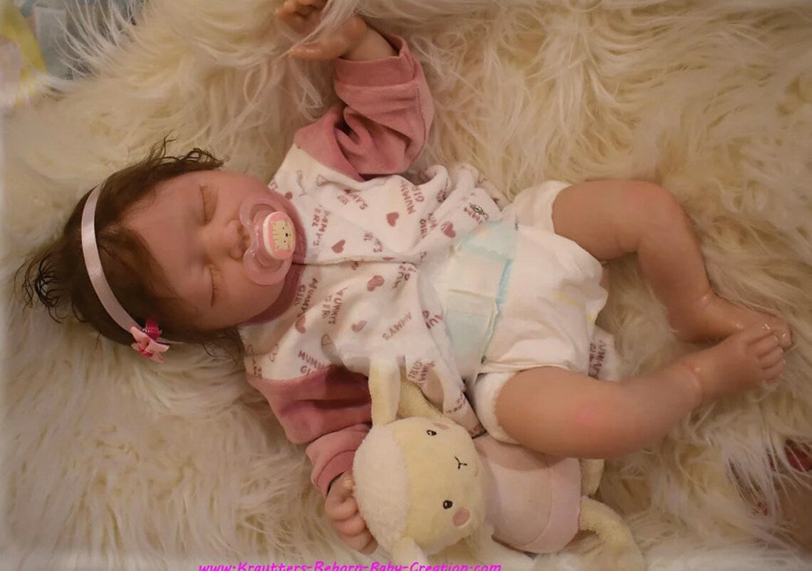 Zero Pam®️22 Zoll große Reborn-Babypuppen, die echt aussehen. Realistische Neugeborenen-Babypuppen, Geschenkset für Neugeborene, für Mädchen, Jungen, Kleinkinder ab 3 Jahren