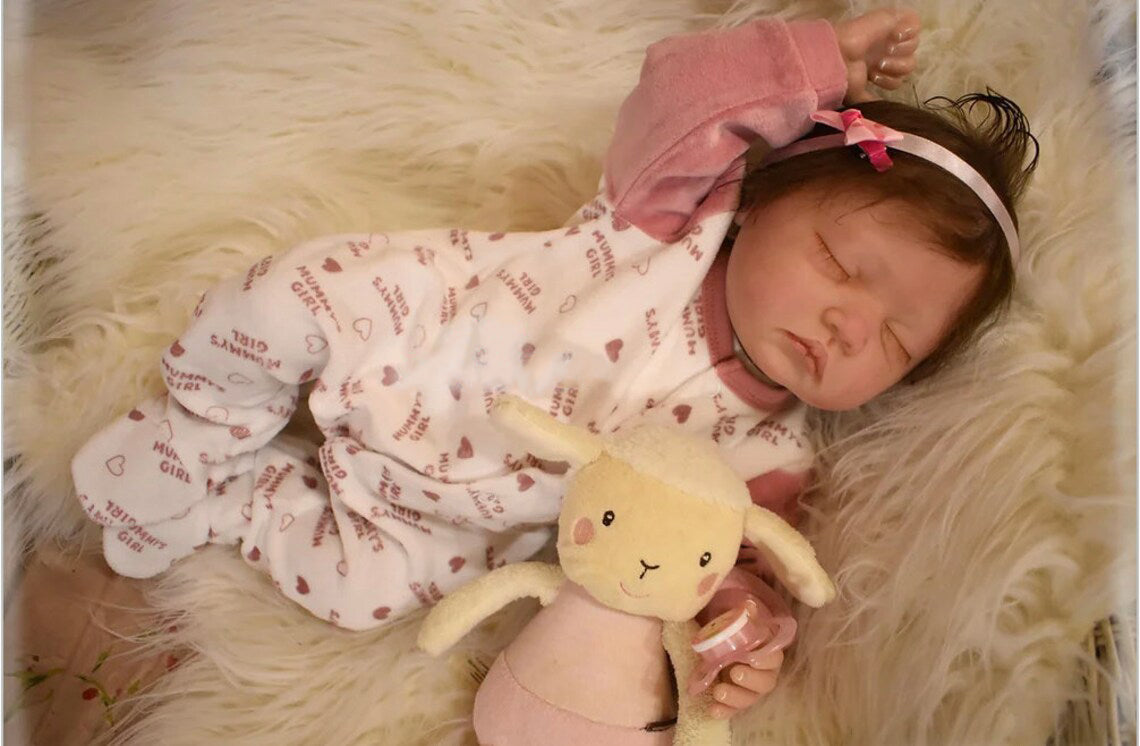 Zero Pam®️22 Zoll große Reborn-Babypuppen, die echt aussehen. Realistische Neugeborenen-Babypuppen, Geschenkset für Neugeborene, für Mädchen, Jungen, Kleinkinder ab 3 Jahren