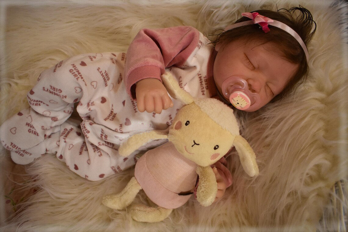 Zero Pam®️22 Zoll große Reborn-Babypuppen, die echt aussehen. Realistische Neugeborenen-Babypuppen, Geschenkset für Neugeborene, für Mädchen, Jungen, Kleinkinder ab 3 Jahren