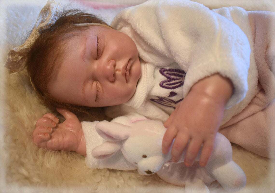 Zero Pam®️Reborn-Puppen, Neugeborene Babypuppen, Mädchen und Jungen, 55,9 cm, lebensechter Silikonkörper aus weichem Stoff, handgefertigt, Reborn-Babypuppe, Spielzeug-Gifs