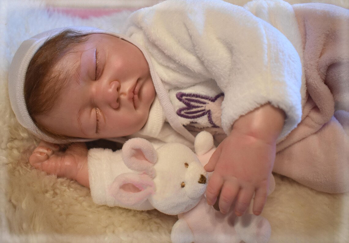 Zero Pam®️Reborn-Puppen, Neugeborene Babypuppen, Mädchen und Jungen, 55,9 cm, lebensechter Silikonkörper aus weichem Stoff, handgefertigt, Reborn-Babypuppe, Spielzeug-Gifs
