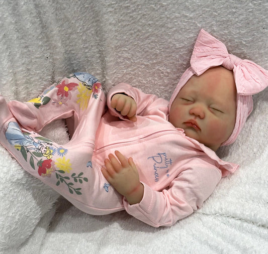 Zero Pam®️55 cm, rosafarbene Reborn-Babypuppen, realistisches weiches Silikon-Vinyl, Neugeborene-Frühchen-Puppen mit lebensechten Adern, als Spielzeug für Kinder, Geburtstagsgeschenke