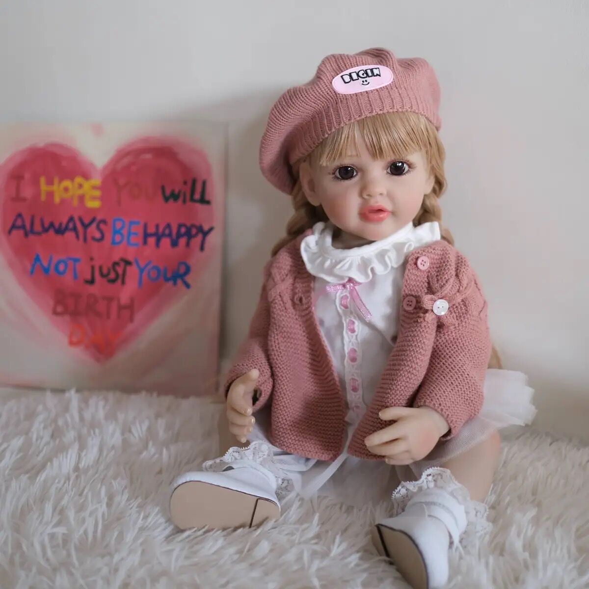 Zero Pam®️Reborn-Babypuppen aus Silikon, Ganzkörper, weiches Vinyl, realistische Neugeborenen-Babypuppen, 22 Zoll, lebensechte Babypuppen, Prinzessin Betty, Geburtstags- und Weihnachtsgeschenke