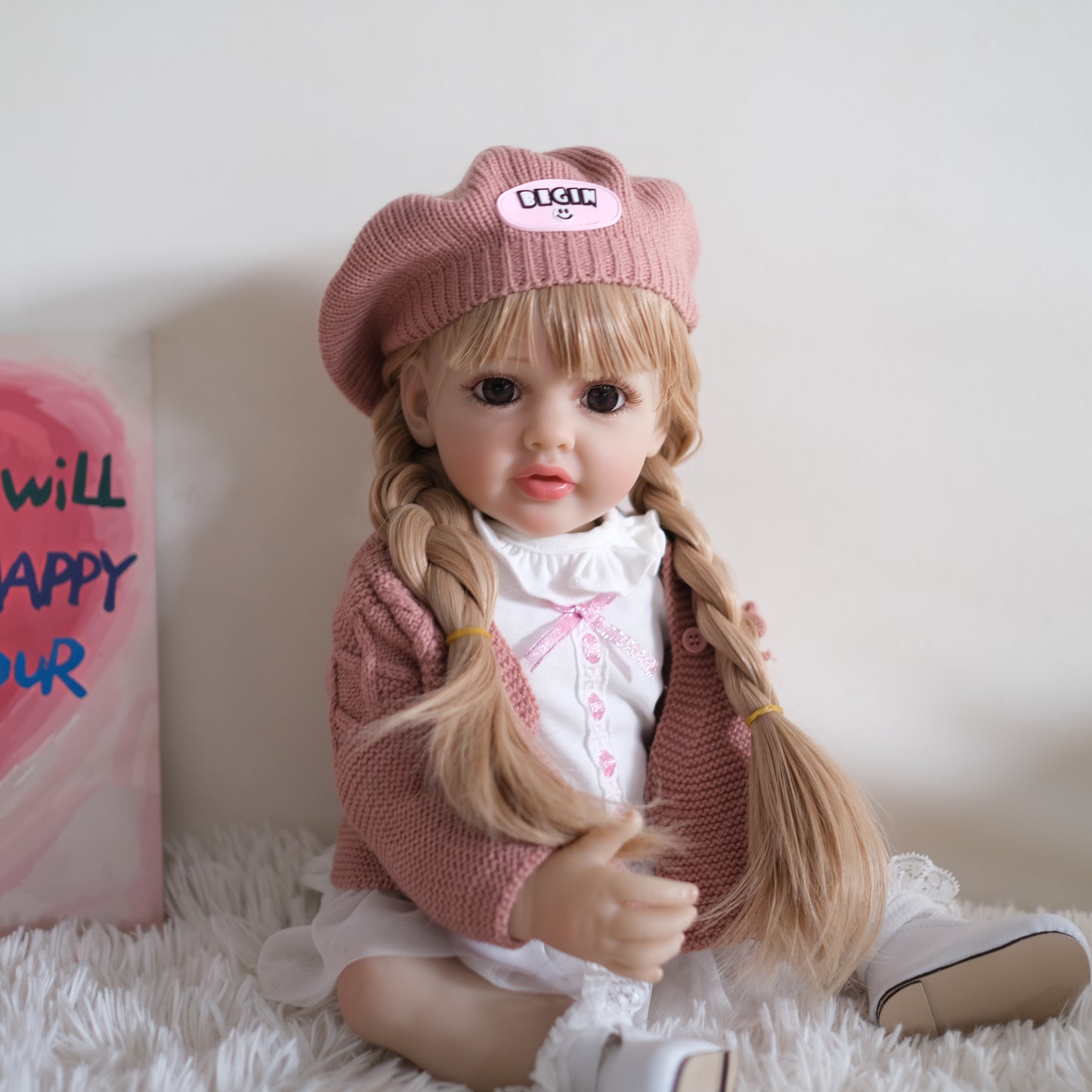Zero Pam®️Reborn-Babypuppen aus Silikon, Ganzkörper, weiches Vinyl, realistische Neugeborenen-Babypuppen, 22 Zoll, lebensechte Babypuppen, Prinzessin Betty, Geburtstags- und Weihnachtsgeschenke