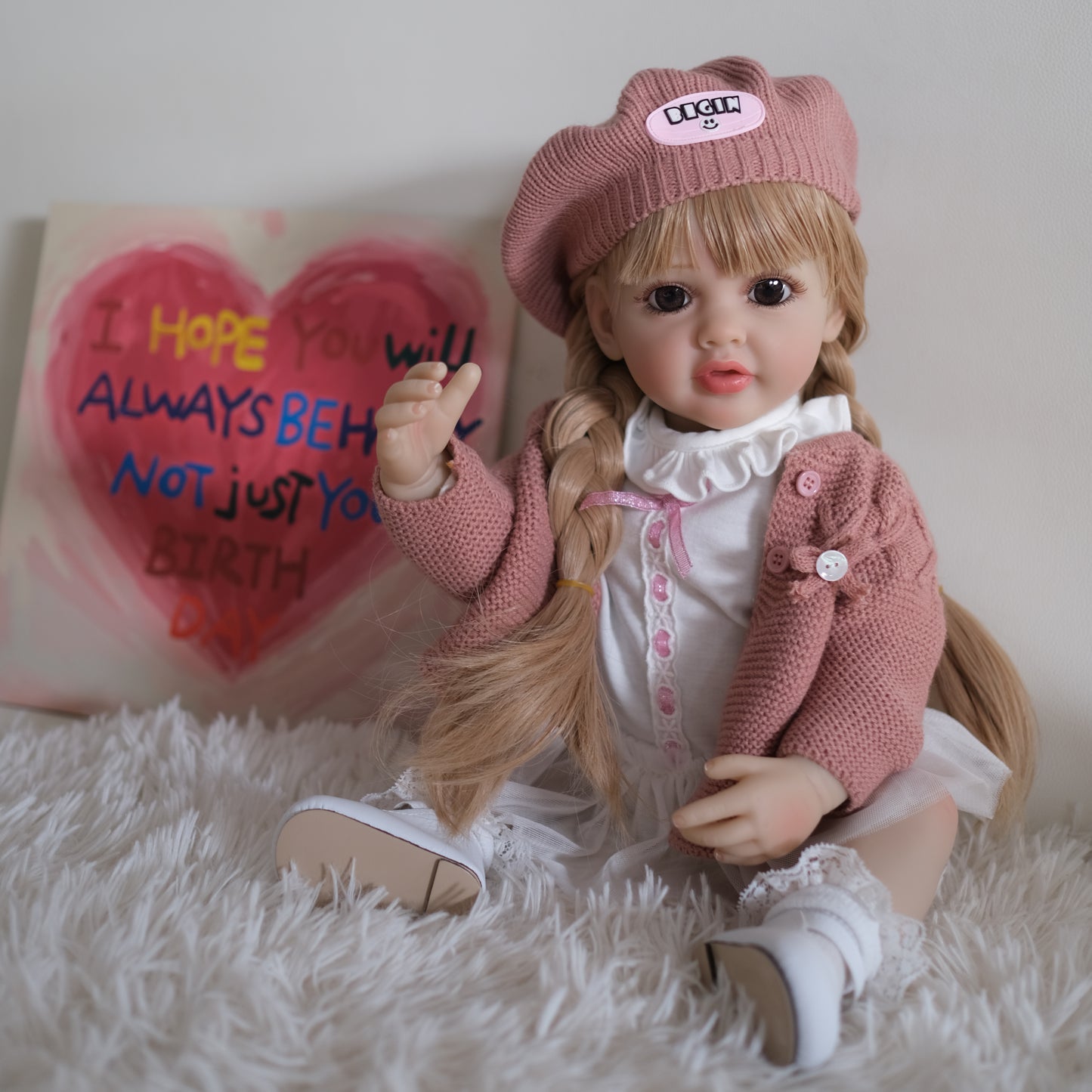 Zero Pam®️Reborn-Babypuppen aus Silikon, Ganzkörper, weiches Vinyl, realistische Neugeborenen-Babypuppen, 22 Zoll, lebensechte Babypuppen, Prinzessin Betty, Geburtstags- und Weihnachtsgeschenke