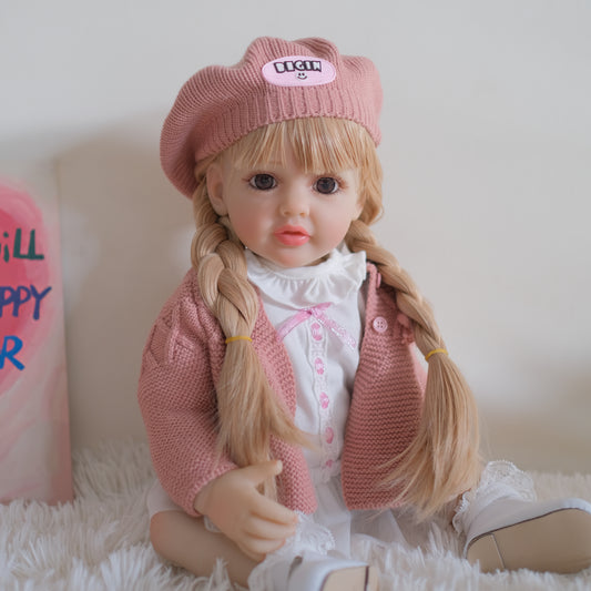 Zero Pam®️Reborn-Babypuppen aus Silikon, Ganzkörper, weiches Vinyl, realistische Neugeborenen-Babypuppen, 22 Zoll, lebensechte Babypuppen, Prinzessin Betty, Geburtstags- und Weihnachtsgeschenke