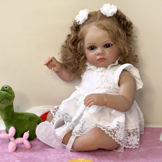 Zero Pam®️ Niedliche Neugeborenen-Babypuppen, 58,4 cm, realistische Reborn-Babypuppen, weicher Körper, 3D-Haut, Babypuppe, Geschenk für Kinder ab 3 Jahren