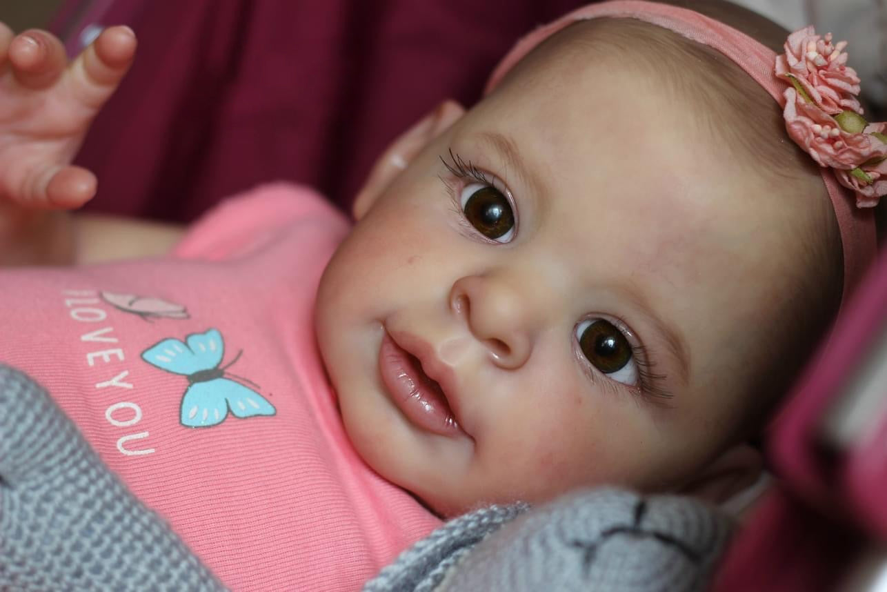 Zero Pam®️Lächelnde Reborn-Puppen für Mädchen und Jungen, 23 Zoll, realistische, mollige Neugeborenen-Babypuppen, weicher Stoffkörper, 58 cm