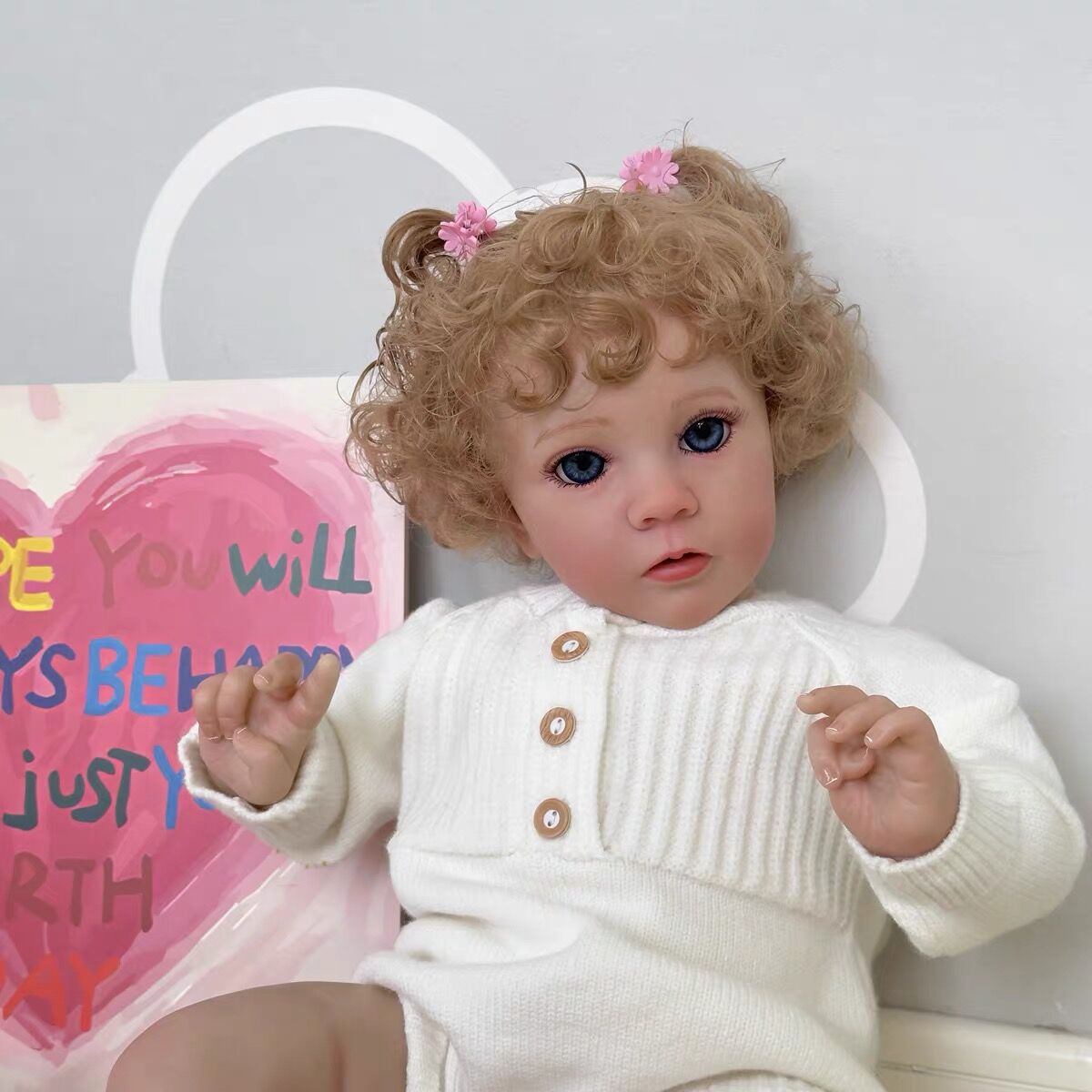 Zero Pam®️60CM realistische Reborn-Babypuppen aus weichem Vinyl, handgefertigt, Neugeborenen-Babypuppen, 3D-Haut, Puppe, Baby, große Größe, Spielzeug, Geschenke