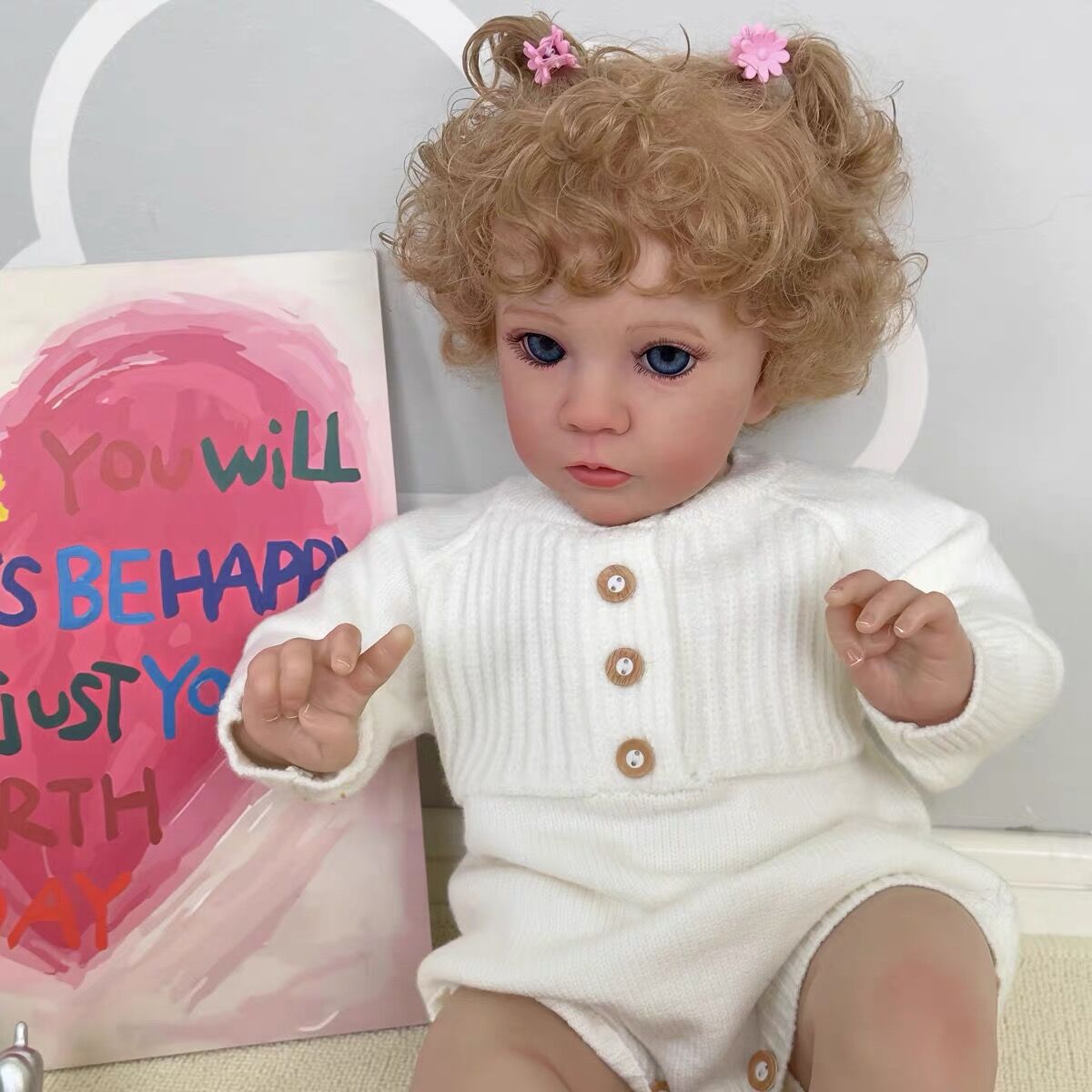 Zero Pam®️60CM realistische Reborn-Babypuppen aus weichem Vinyl, handgefertigt, Neugeborenen-Babypuppen, 3D-Haut, Puppe, Baby, große Größe, Spielzeug, Geschenke