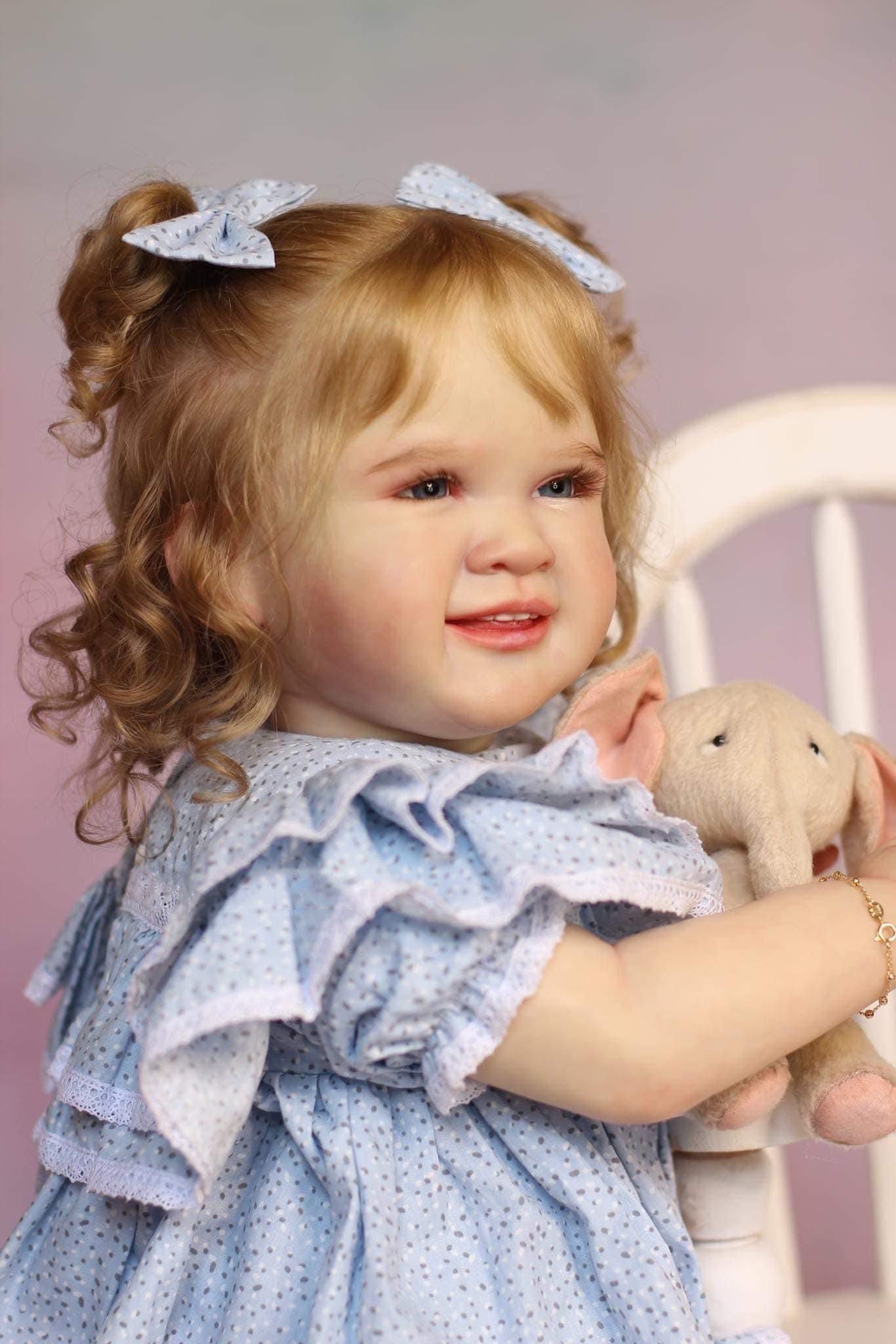 Zero Pam®️Große Reborn-Babypuppen aus Silikon, die echt aussehen. 28 Zoll große, realistische Neugeborenen-Babypuppen. 3D-Haut, weicher Körper aus Vinyl. Geschenkset für Neugeborene für Kleinkinder ab 3 Jahren