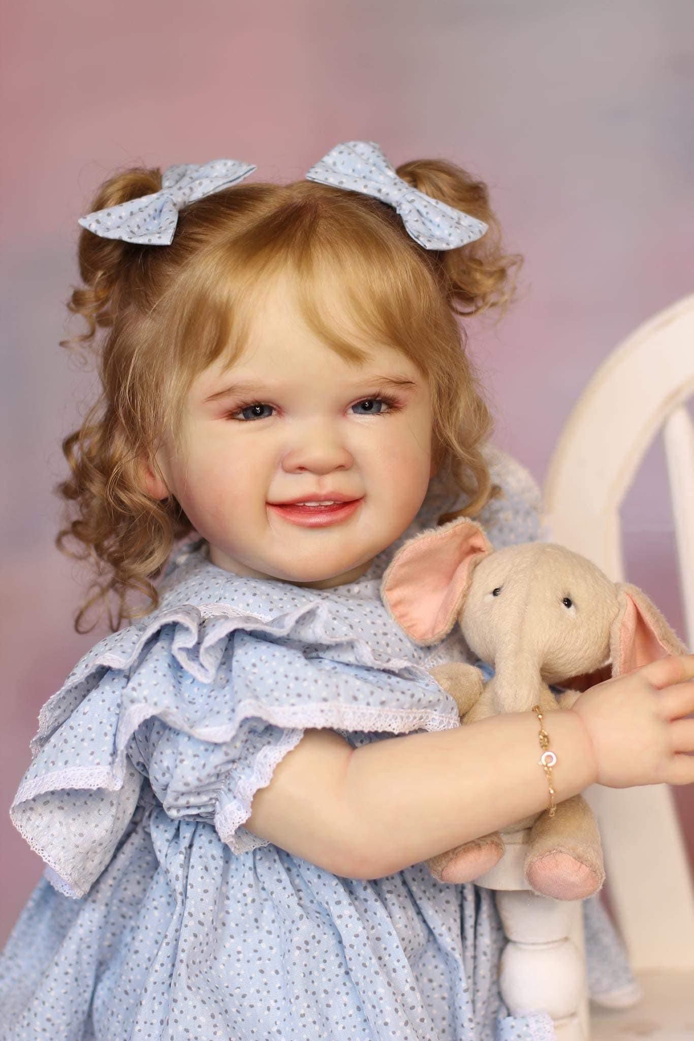Zero Pam®️Große Reborn-Babypuppen aus Silikon, die echt aussehen. 28 Zoll große, realistische Neugeborenen-Babypuppen. 3D-Haut, weicher Körper aus Vinyl. Geschenkset für Neugeborene für Kleinkinder ab 3 Jahren