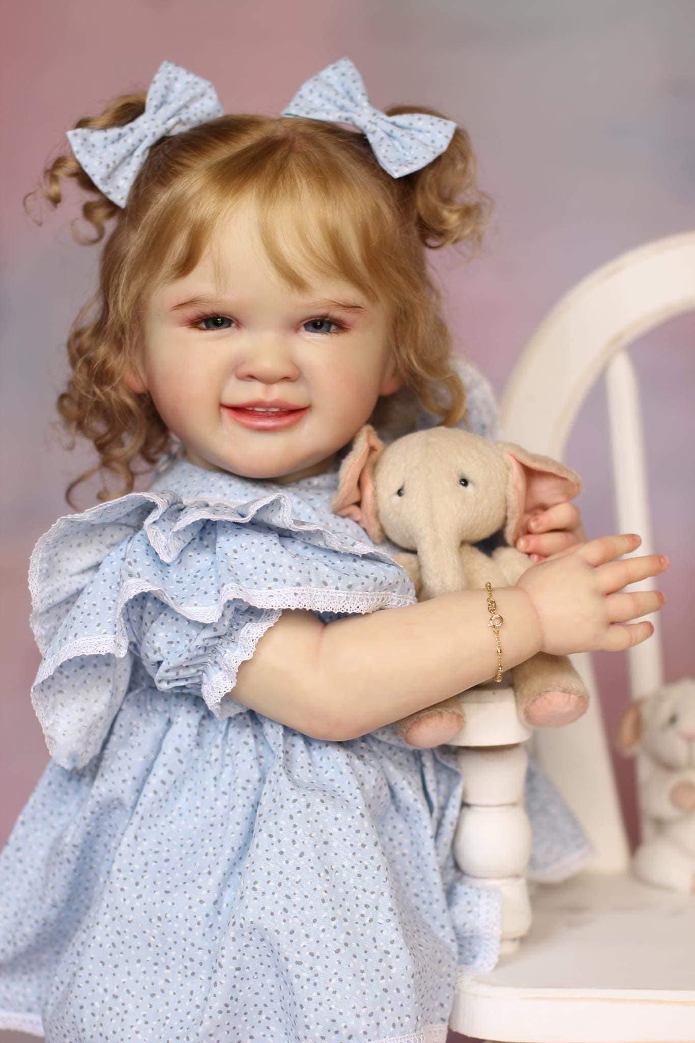 Zero Pam®️Große Reborn-Babypuppen aus Silikon, die echt aussehen. 28 Zoll große, realistische Neugeborenen-Babypuppen. 3D-Haut, weicher Körper aus Vinyl. Geschenkset für Neugeborene für Kleinkinder ab 3 Jahren
