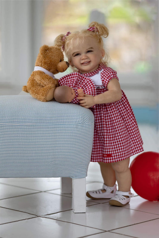 Zero Pam®️28 Zoll große Reborn-Puppen für Kleinkinder, 70 cm, sieht aus wie eine echte Babypuppe, lebensechte Babypuppe, handgeknüpftes Haar, große Babygröße