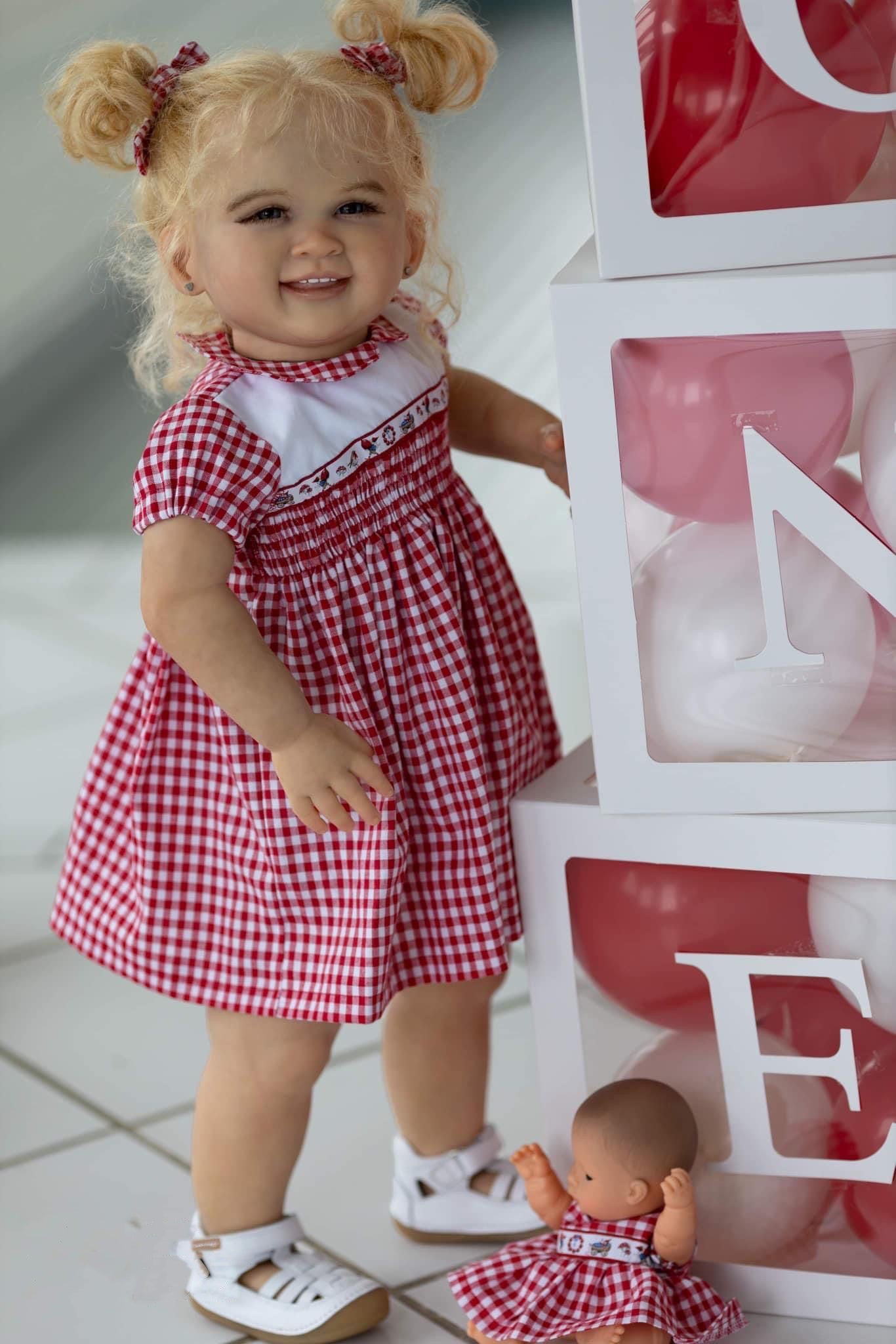 Zero Pam®️28 Zoll große Reborn-Puppen für Kleinkinder, 70 cm, sieht aus wie eine echte Babypuppe, lebensechte Babypuppe, handgeknüpftes Haar, große Babygröße