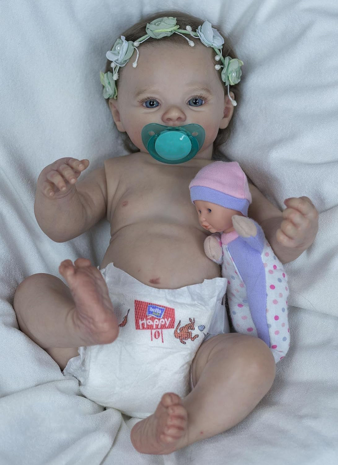 Zero Pam®️18 Zoll Realistische Reborn Babypuppen Mädchen Ganzkörper Silikon Vinyl Waschbar Lebendig Spielzeug Geschenk für Kinder