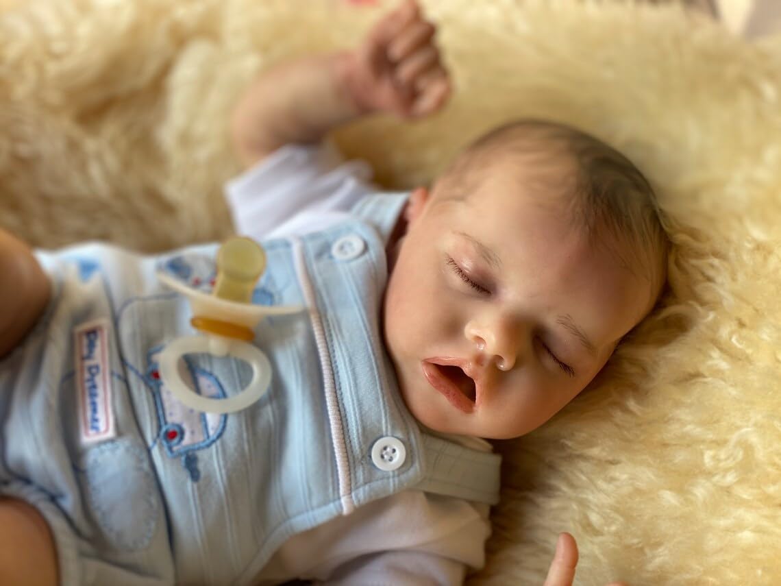 Zero Pam®️Lifelike Reborn Baby Dolls - 18 Inch Real Baby Feeling Realsitic - Newborn Baby Dolls Adorable Sleeping Real Life Baby Dolls with Real Veins for Kids Age 3+