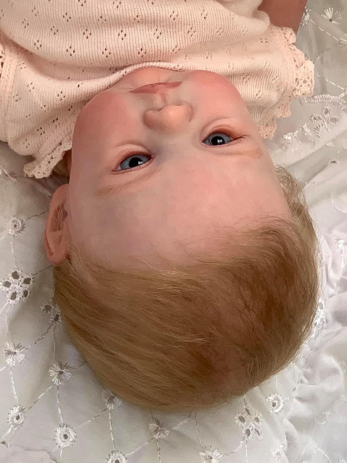 Zero Pam®️18 Inch Reborn Baby Doll, Lifelike Soft Body 3D Skin Hand-rooted Hair, Gift for Children