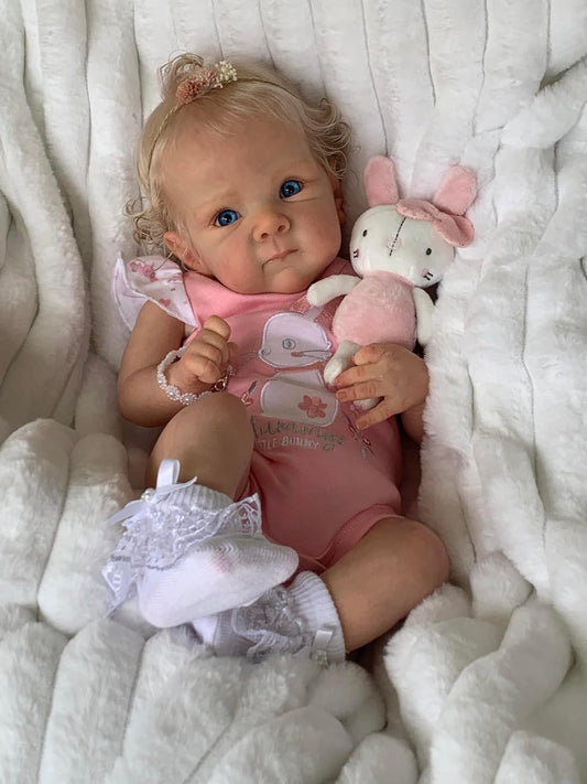 Zero Pam®️Newborn Baby Dolls 18 Inch Silicone Vinyl Limbs Realistic Reborn Baby Doll Soft Cotton Body Doll with Real Veins Birthday Gift for 3+ Years