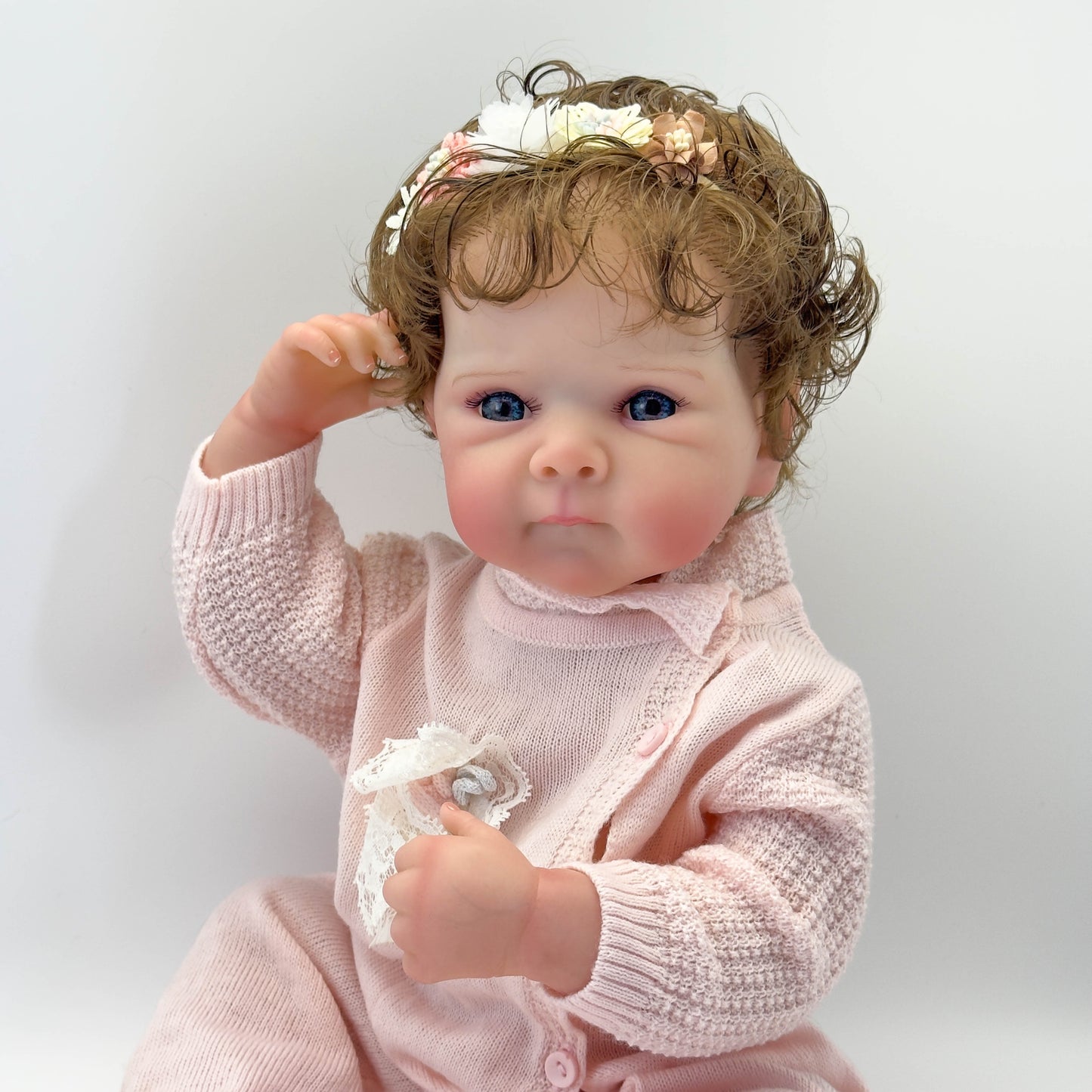 Zero Pam®️Reborn Baby Girl Dolls, Realistic Newborn Baby Dolls with Soft Vinyl Silicone Full Body, 18" Lifelike Baby Dolls for 3+ Year Old Kids