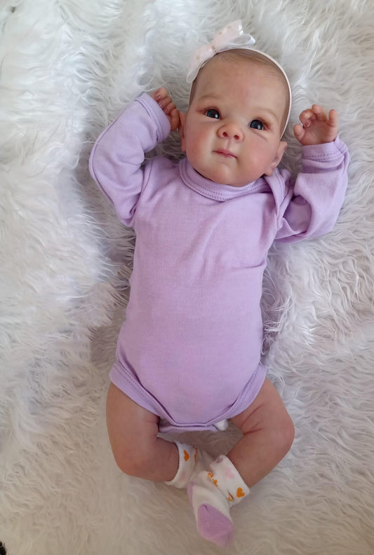 Zero Pam®️18 Inch Reborn Baby Dolls Lifelike Girl Toddler Newborn Doll 3D Skin Soft Cuddly Body Handmade Toy Gifts