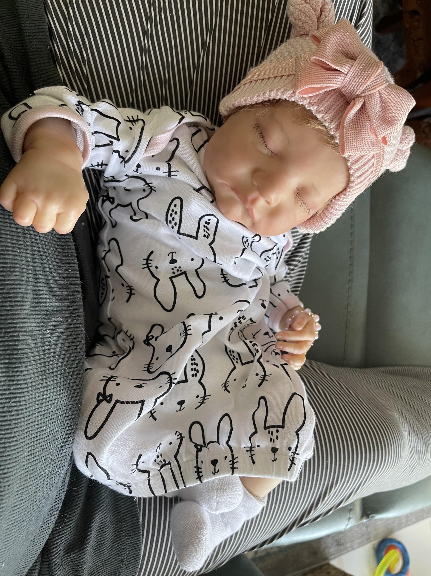 Zero Pam®️48CM Reborn Baby Dolls Soft Body Realistic Baby Doll with Hand-rooted Blonde Hair Toys Gifts for Children