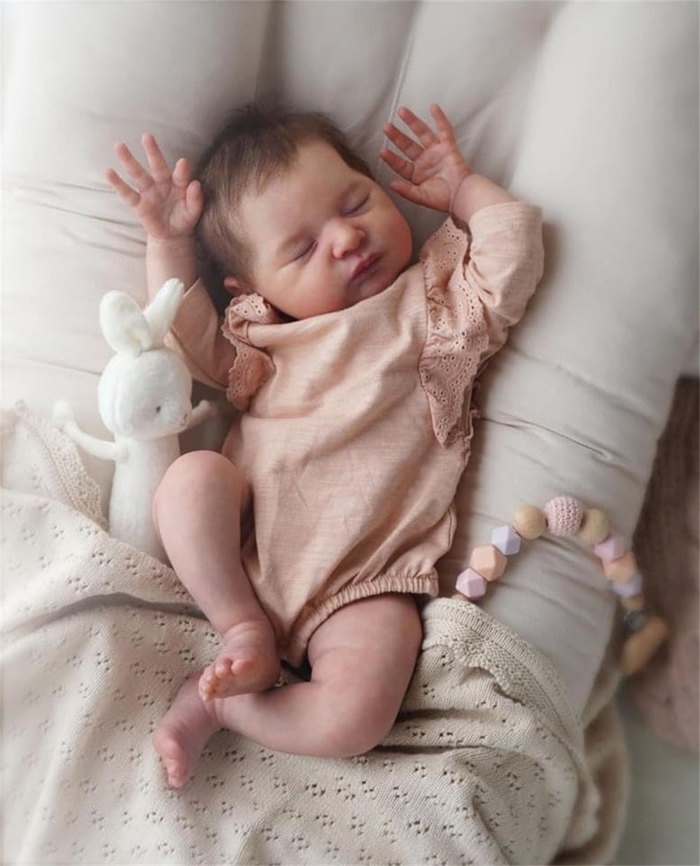 Zero Pam®️Realistic Reborn Baby Dolls That Look Real Baby Doll 19 Inch Realistic Silicone Baby Reborn Dolls That Look Real Boys/Girls with Soft Hand-rooted Hair