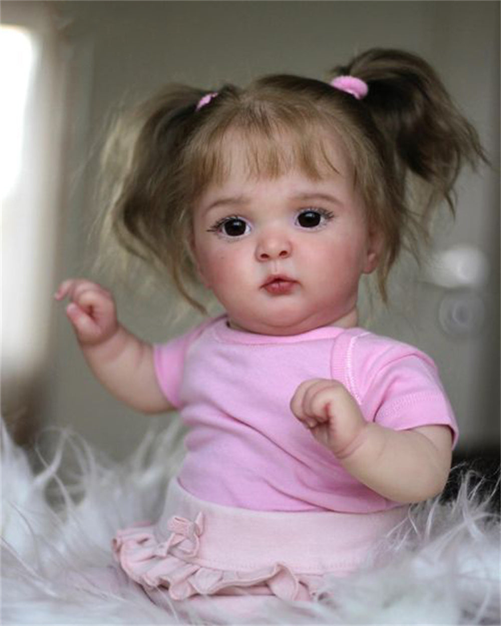 Zero Pam®️Lifelike Reborn Baby Dolls Chubby Girls 19 Inch Soft Vinyl Real Life Newborn Baby Realistic Handmade Cute Newborn Reborn Doll Toys