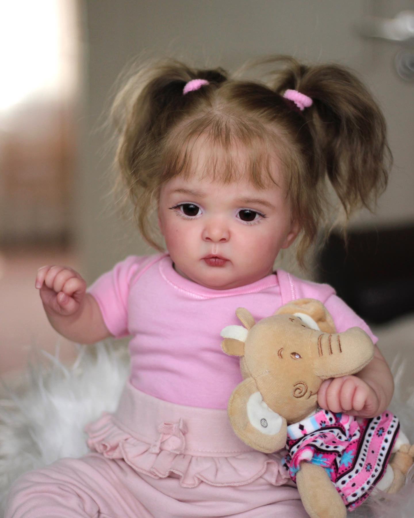 Zero Pam®️Lifelike Reborn Baby Dolls Chubby Girls 19 Inch Soft Vinyl Real Life Newborn Baby Realistic Handmade Cute Newborn Reborn Doll Toys