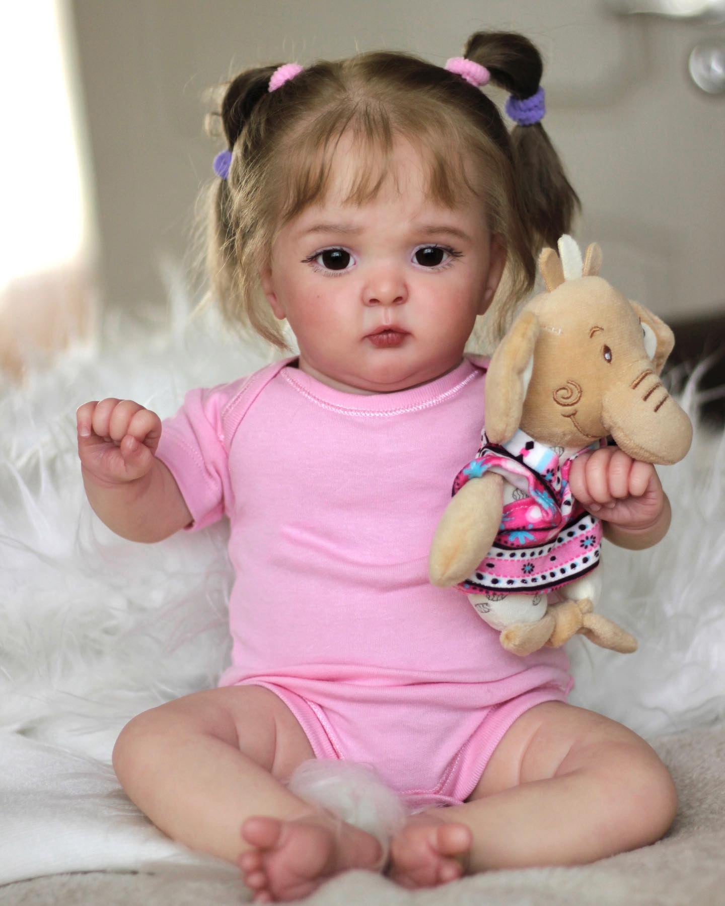 Zero Pam®️Lifelike Reborn Baby Dolls Chubby Girls 19 Inch Soft Vinyl Real Life Newborn Baby Realistic Handmade Cute Newborn Reborn Doll Toys