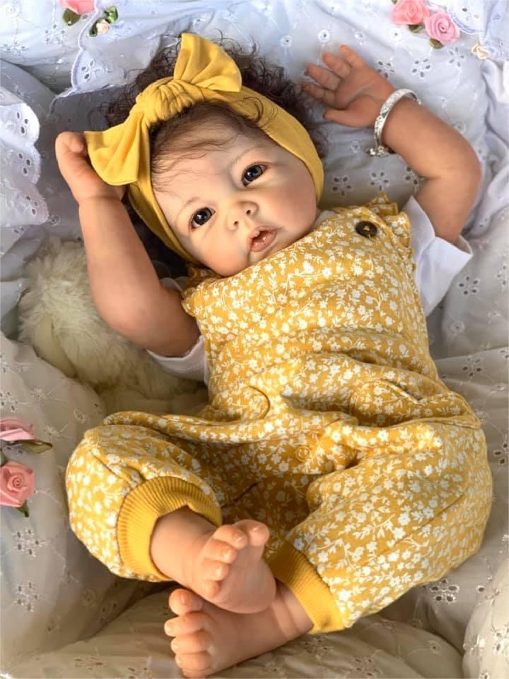 Zero Pam®️50CM 20inch Reborn Baby Dolls Handmade Reborn Toddler Girl Doll with Soft Cotton Body Doll