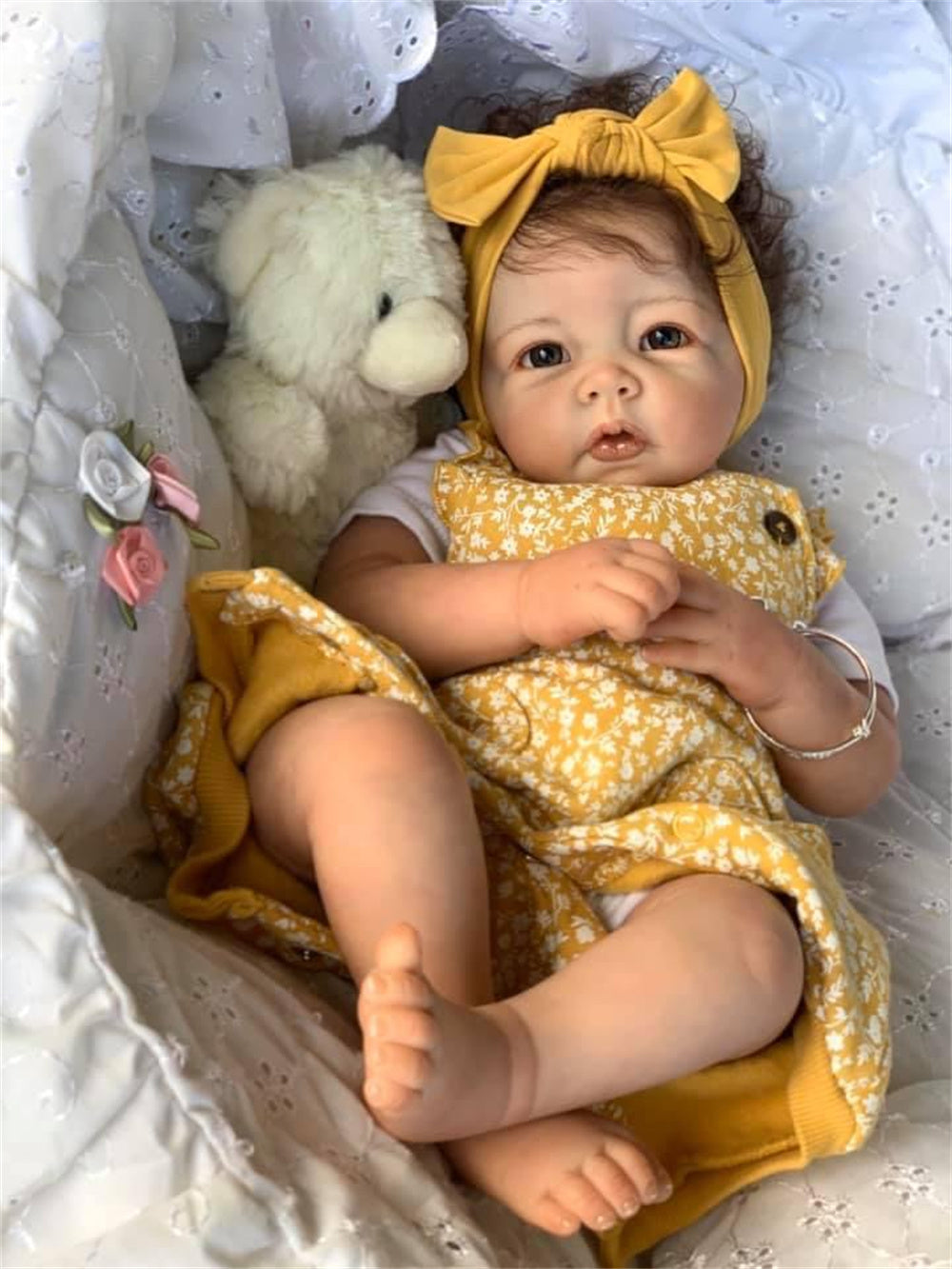 Zero Pam®️50CM 20inch Reborn Baby Dolls Handmade Reborn Toddler Girl Doll with Soft Cotton Body Doll