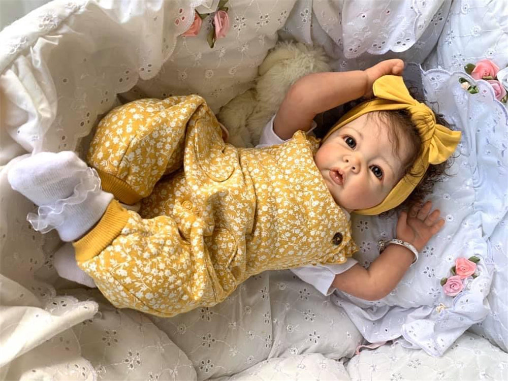 Zero Pam®️50CM 20inch Reborn Baby Dolls Handmade Reborn Toddler Girl Doll with Soft Cotton Body Doll