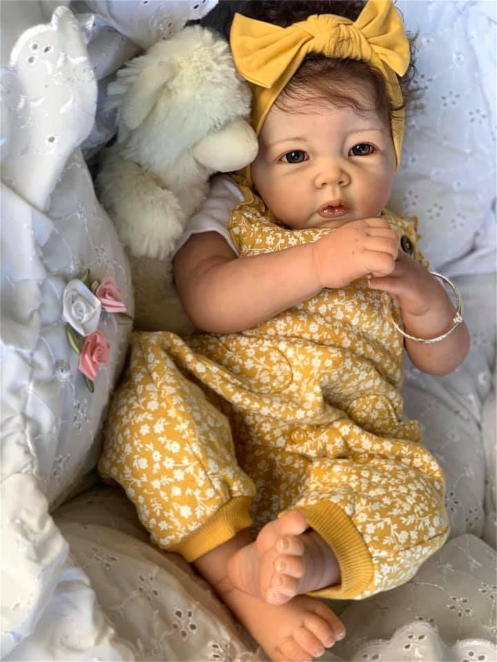 Zero Pam®️50CM 20inch Reborn Baby Dolls Handmade Reborn Toddler Girl Doll with Soft Cotton Body Doll