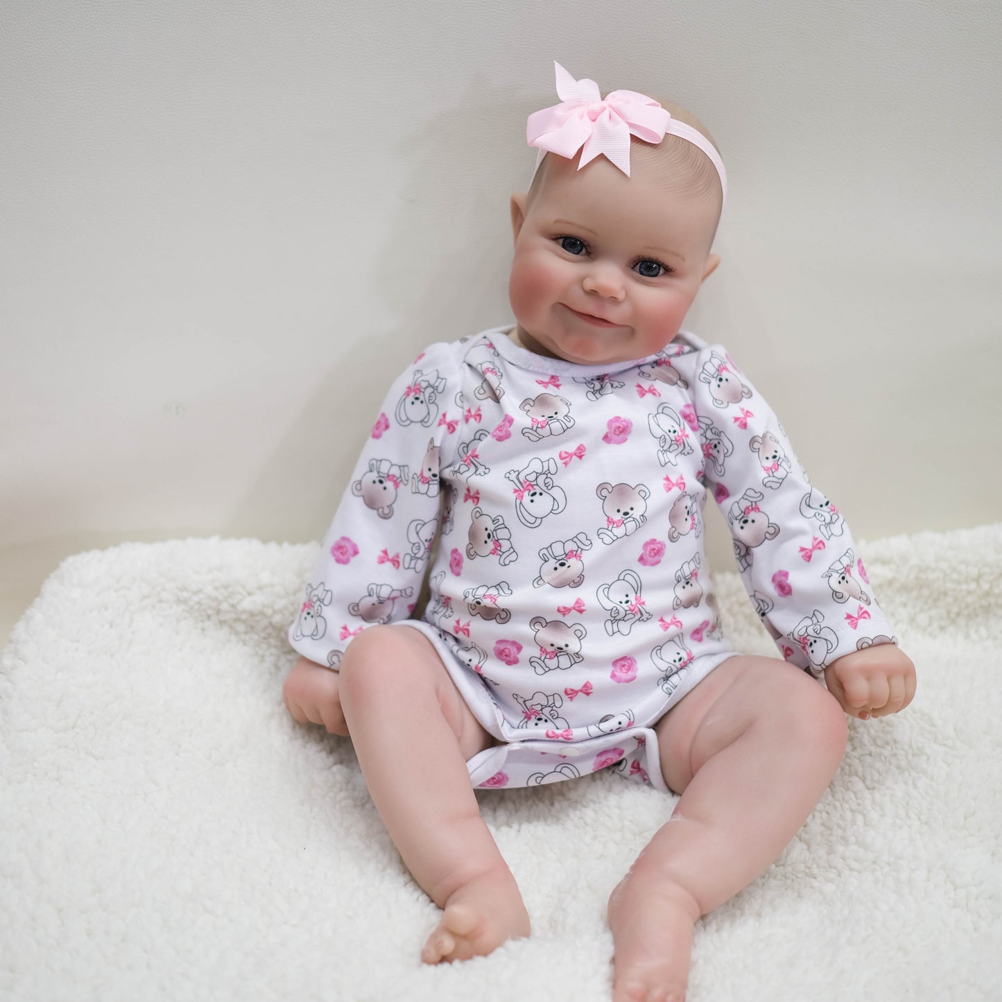 Zero Pam®️Lifelike Reborn Baby Dolls, 20-Inch Real Baby Feeling Realistic-Newborn Sweet Smile Dolls Girl Handmade Baby Doll That Looks Real for Kids Age 3 +