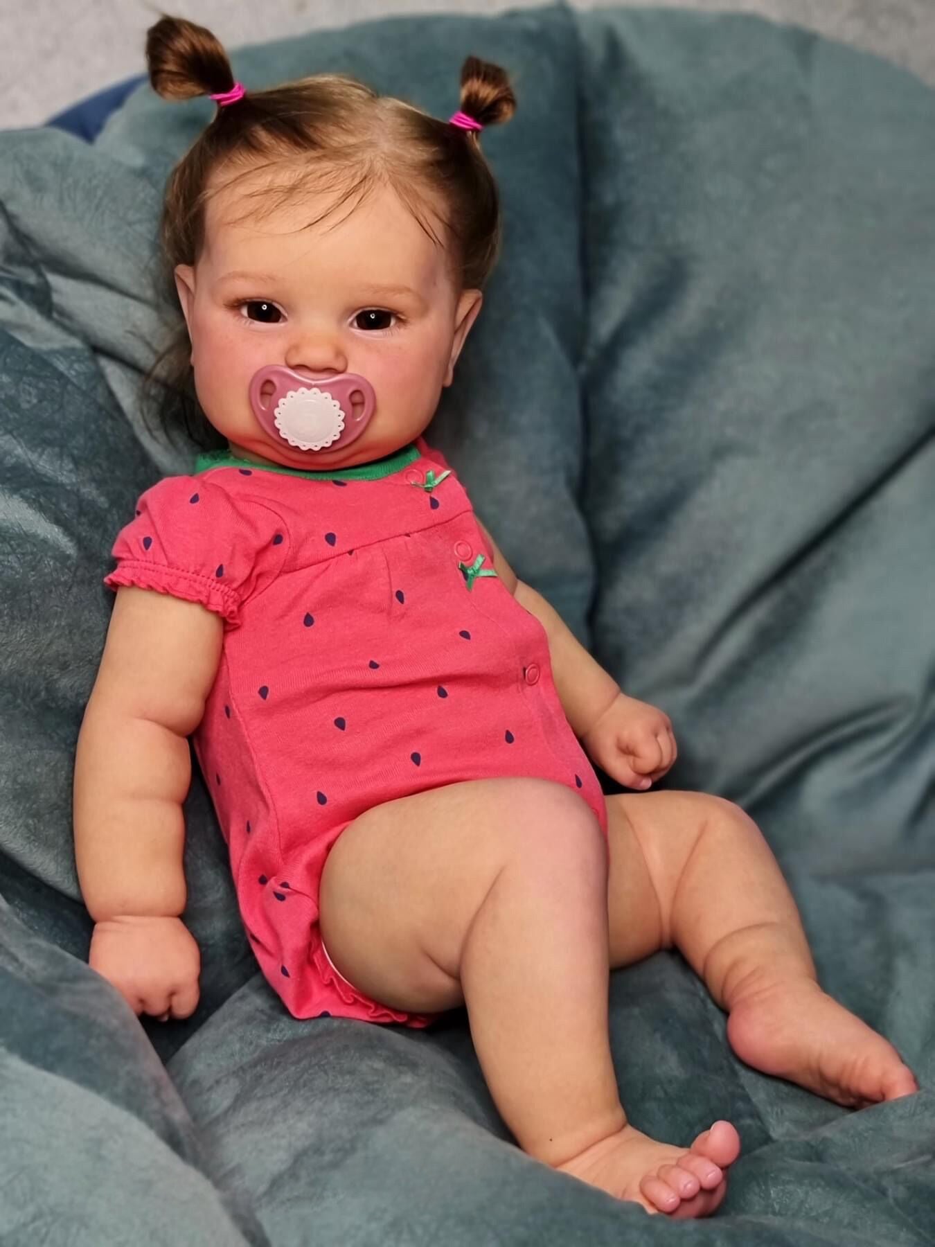 Zero Pam®️Smiling reborn dolls girls 20 Inch realistic newborn baby dolls cloth body