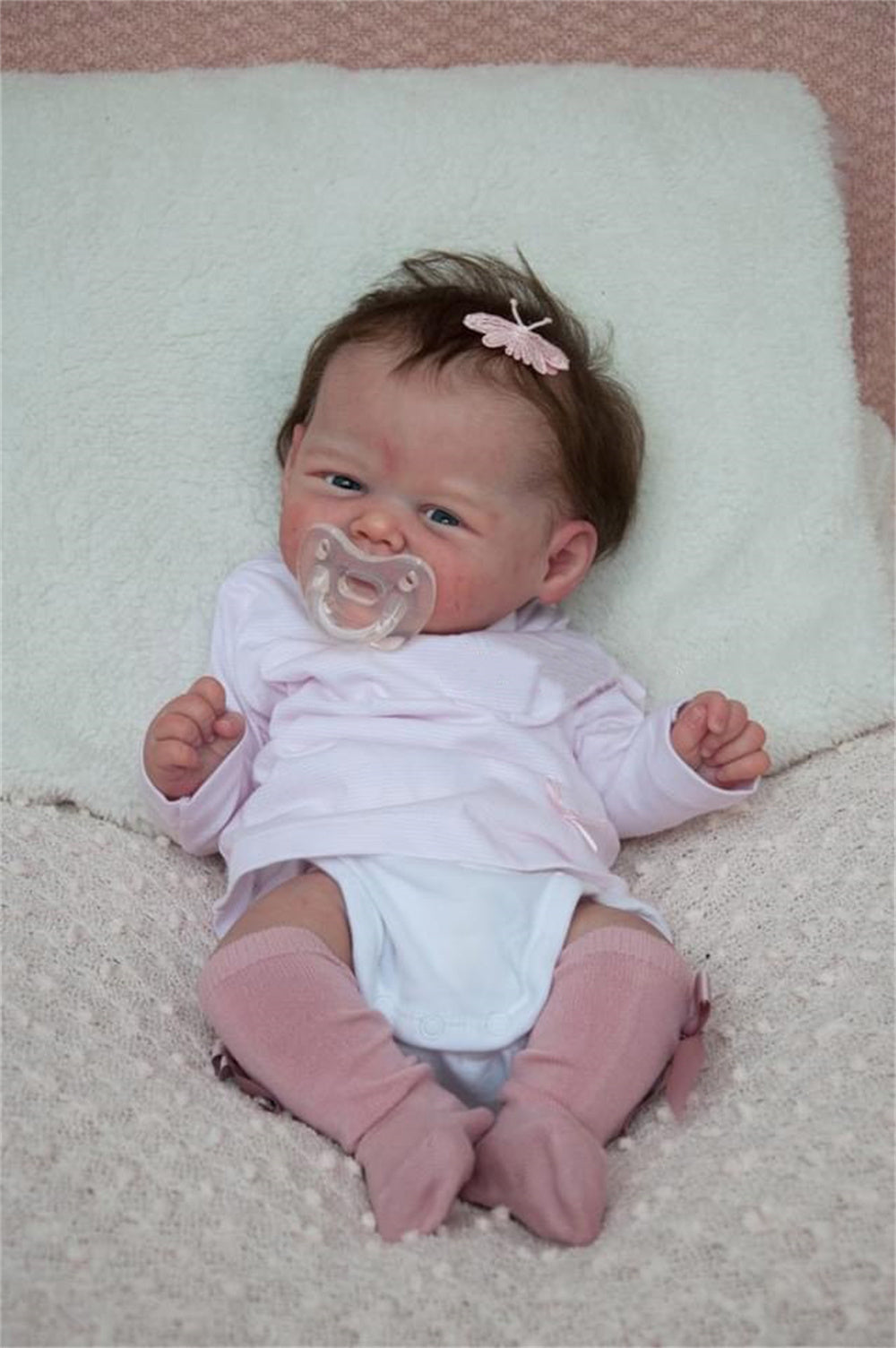 Zero Pam®️20 Inch 50CM Reborn Baby Dolls Realistic Smiling Baby Doll That Look Real Real Life Newborn Soft Body Toddler Baby Dolls With Lifelike Veins