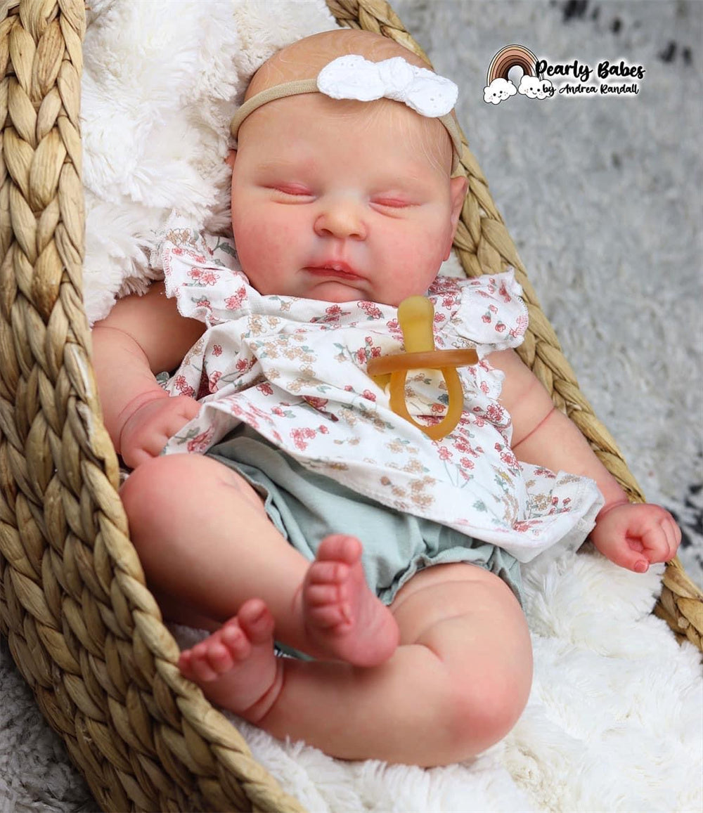 Zero Pam®️20 Inch Lifelike Reborn Baby Dolls Girl Realistic Newborn Baby Doll Soft Body Adorable Real Life Sleeping Baby Doll Birthday Gift for Kids Age 3+